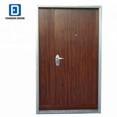 China Fangda Modern High Quality Style 1 1/2 Israel Security Door With A 4 Way Mortise Lock for sale