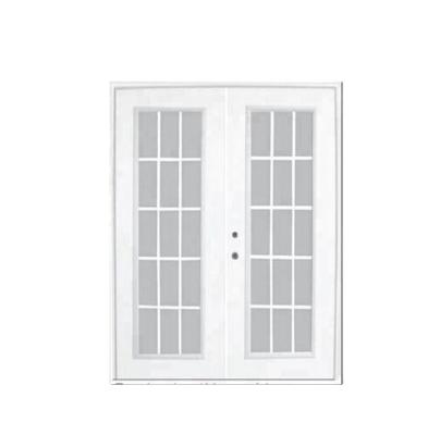 China Fangda Modern American Style Double Steel French Door for sale