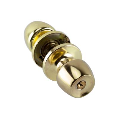 China Apartment/Office/Hotel/House/School… The high quality and easy KKNOB Tubular Tubular Lock of Gold Color Installation Clef Installation For the Porte de Bain Passage for sale