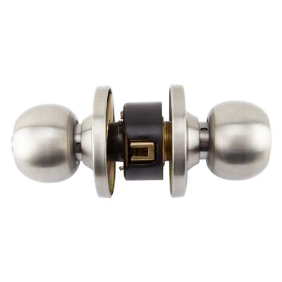 China Apartment/Office/School/Home...Stainless Steel Knob Door Lock Bathroom Entry Door Handle Lock Tubular Cylindrical Round Knob Door Lock 587 for sale