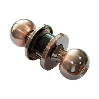 China High quality entryway/bedroom/passageway/bathroom/dummy button lock stainless steel entrance passageway bathroom knob door lock cylindrical knob factory wholesale for sale