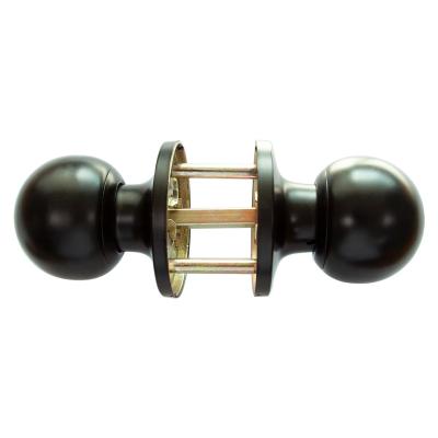 China Black Knob Lock Apartment/Hotel/Office/Home/School Handle Door Knob Lock Set Round Ball Knob Cylindrical Lock with High Quality and Factory Wholesale for sale