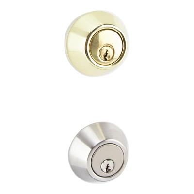 China Hidden Privacy/Entrance High Security Stainless Steel Deadbolt Lock Set Entry Cylinder Single Brass Door Lock Deadbolt Lock for sale