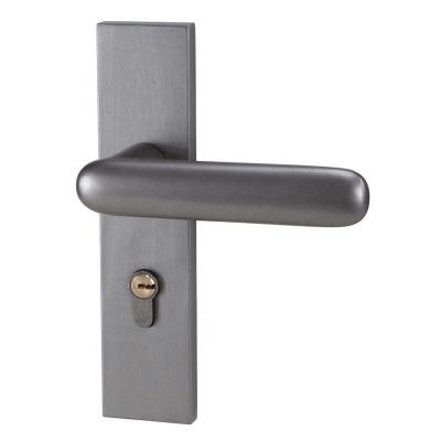 China Easy Installation Simple Solid Indoor Universal Door Lock Aluminum Alloy Door Lock Mute Set for sale