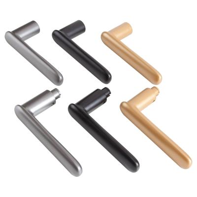 China Single Handle Accessory for Door Lock Accessory Space Oxidized Aluminum Alloy Door Lock Handle Split Wooden Accessories Handle Lock Eco-Friendly Door Lock Handle to room flat panel for sale