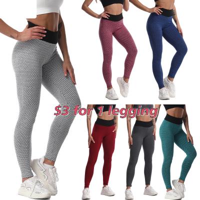 China Women's Breathable Yoga Pants Plus Size Sports Fitness Custom Wear Waisted Workout Yoga Tiktok Gaiters Gym Equipment Active Gym Gaiters Top for sale