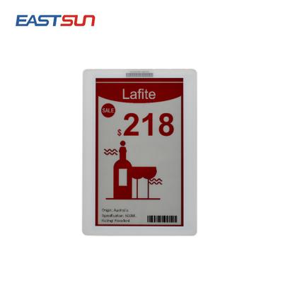 China 433MHz Supermarket/Grocery Store/Pharmacy Eastsun Radio Shelf Label Digital Eink Electronic Price Tag for sale