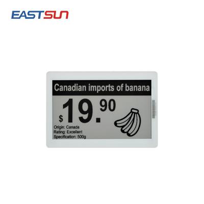 China Retail/Store/Pharmacy Eastsun 7.5 Inch Digitl Electronic Price Tag Display For Supermarket Electronic Shelf Label for sale