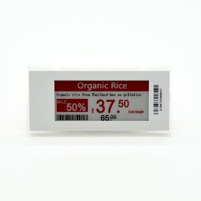 China EASTSUN 2.9 Inch 3 Colors E-ink E-Paper Electronic Shelf Label With Different Colors Frame 103*48*15mm for sale