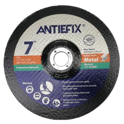 China ANTIEFIX 7inch Depressed Center Aluminum Grinding Wheel China Factory For Polishing Metal for sale