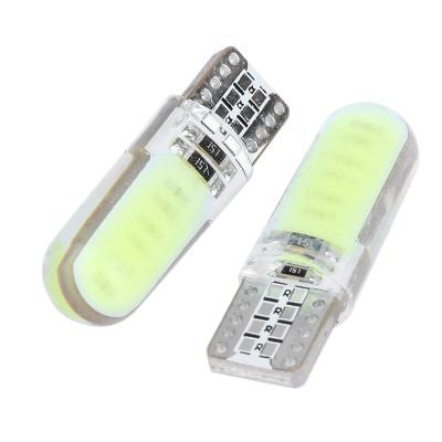 China Circuit board+silicone T10 168 silicone LED W5W T10 194 COB 12SMD highlight car led interior bulb auto wedge release lamp Canbus led bulbs for sale