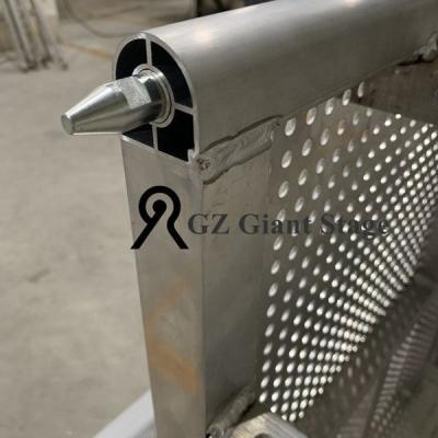 China High New Type Event / Durable 2019 Concert Used Barrier 1.2*1*1.2m Aluminum Alloy Stage Fence for sale