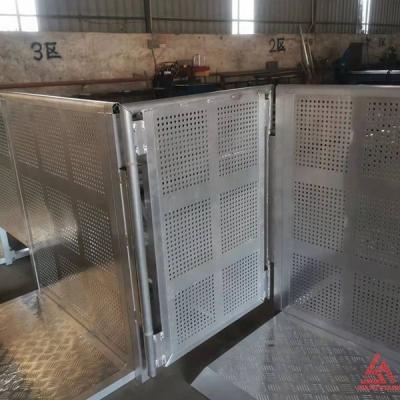 China High Durable 90 Degree Corner Barriers Aluminum Step Construction Used Barriers Mojo Safety Barricade for sale