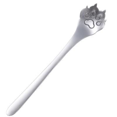 China New Design Viable Creative Dog's Paw Coffee Spoon, Modern Dog's Paw Stainless Steel Coffee Spoon for sale