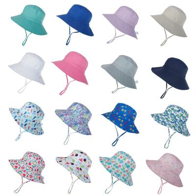 China UPF 50 Sun Hat Baby Sun Protection Summer UV Foldable Beach Hat Travel Sunshade Infant Kids Spill Off Bucket Fishing Hats for sale