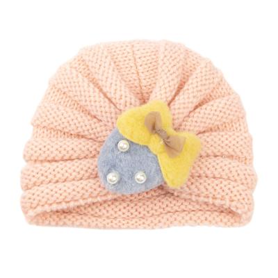 China Fashion\Keep Baby Woolen Beanies Warm Kids\Durable Winter Cute Hats Knit Newborn Hat Solid Color Strawberry Sweater Infant Hats for sale