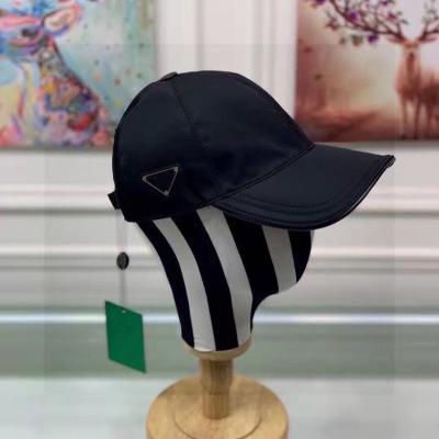 China Designers Luxury Baseball Hats New Fashion Metal Inverted Triangle Letter P Joint Logo Men's Baseball Cap High Quality for sale