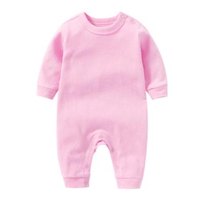 China Baby 100% Soft Breathable Infants Rompers Newborn Baby Boy Breathble Comfortable Cotton Long Sleeve Clothes Babies' Rompers for sale