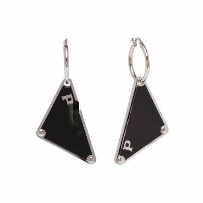 China Other Fashion Letter Metal Inverted Triangle Inverted Triangle Metal Inverted Triangle Earings Women Cool Bossy Temperament Earings Earings Feminine Branded Women for sale