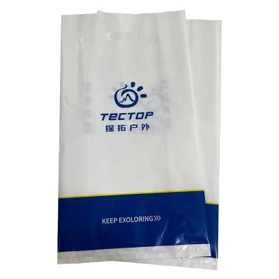 China Packaging Handle Moisture Proof Transparent Eco-Friendly Plastic Bag for sale