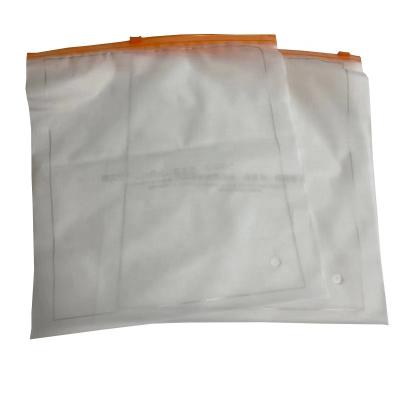 China High Quality Moisture Proof Cloth Zipper Lock Package Zipper Travel Bags Frosted Zipper Bag for sale