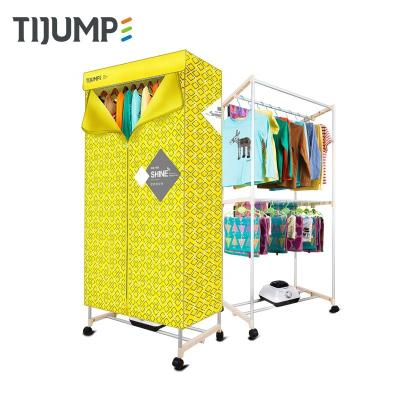 China Folding 15Kg 2 Layer PTC Heated Portable Automatic Drying Indoor Balcony Foldable Electric Clothes Dryer Rack for sale