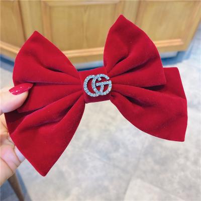 China Japanese sweet fashion top clip hair accessories and korean style big celebrity bow hairpin fashion hair accessories korean for fashion ladies for sale