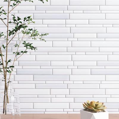 China Modern Natural Marble Mix Stone Foshan Glass Metal Mosaic Tile For Kitchen Bathroom Wall for sale