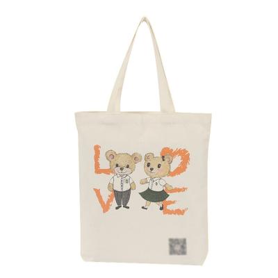 China Recyclable Luxury Customized Tote Bag Cotton Canvas With Customized Logo And Size for sale