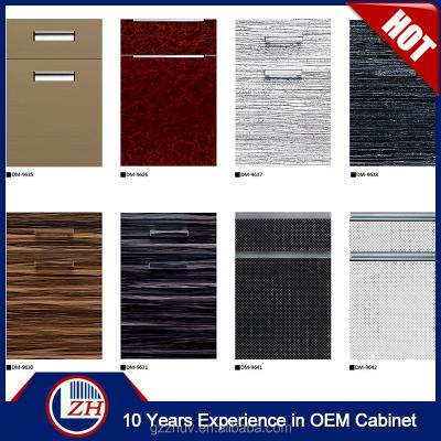 China Modern acrylic sideboard door pvc kitchen&cabinet laminate door glass high gloss vinyl wrap doors sideboards for sale