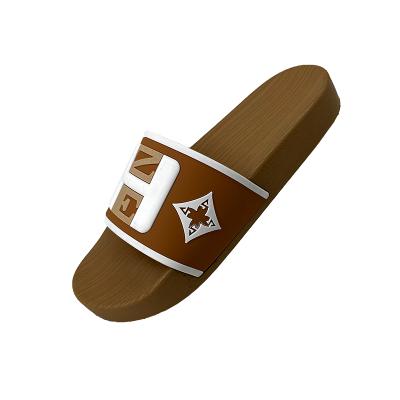 China CUSHIONING Wholesale Mens Bathroom Pam Slippers Indoor Outdoor Beach Customized Logo Hollow Out Slipper Men for sale