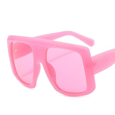 China Fashion sunglasses fashion sunglasses 2020 newest oversized square flat surfaces manufacturer custom designer uv400 luxury plastic shades sunglasses for sale