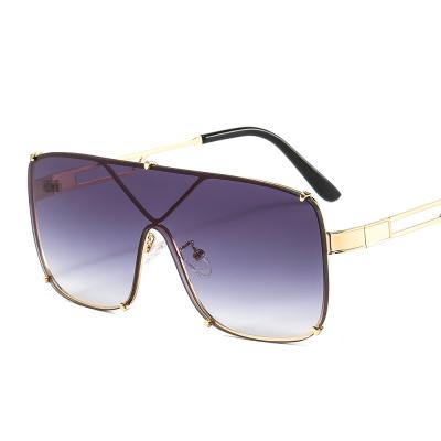 China 2021 New Unique Oversized Sunglasses VASHAP 2527 Fashion Metal Plastic One Piece Designer Shades Clear Men Women UV400 Retro Sun Glasses for sale