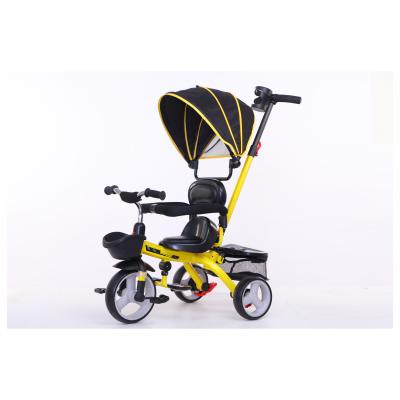 China Cheap New Model China Safety Kids Ride On Pedal 3 Wheels Baby Tricycle Tricycle Toy With Push for sale