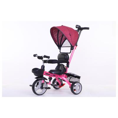 China Safety OEM service three-wheeler child tricycle toy car/smart baby rail bike/cheap price pedicab for kids for sale