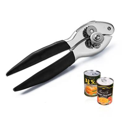 China Sustainable wholesale customized kitchen tools zinc alloy manual can opener with non-silp handle BPA free high quality household tin opener for sale