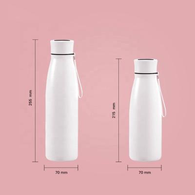 China Sustainable hiqh quality  water bottle stainless steel vacuum insulated double wall bottle with display for sale