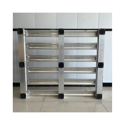 China Single Faced Stackable Aluminum Durable Pallet For Warehouse And Logistic Transportation for sale