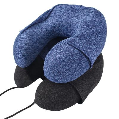 China MF02 Memory Shape Pillow Removable And Washable Hooded Memory Cotton Pillow Neck Protection Outdoor Travel Aircraft Pillow for sale