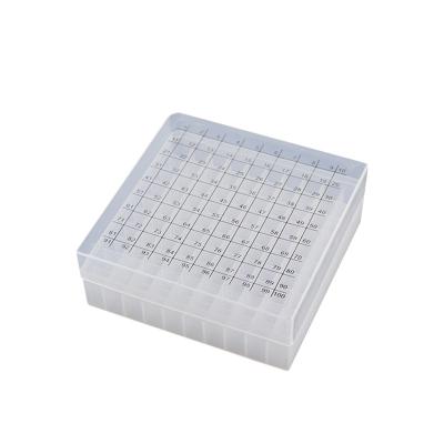 China High Quality Medical Examination Consumables Lab Use Plastic Freezer Tube box10012wells for sale