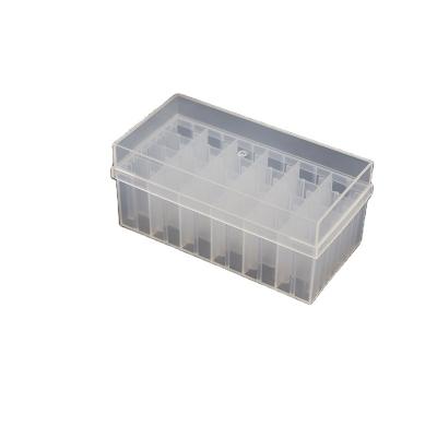 China Medical Examination Consumables Freezing Tube 5 Vial Wells PP Plastic Cryo Freezer Storage Box for sale