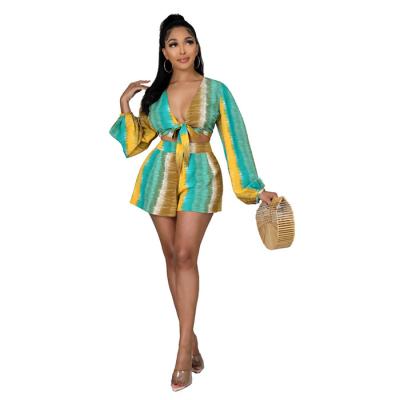 China Dropshipping 2022 new arrivals women's anti-pilling sets print two-piece short shirt set for wholesalers for sale