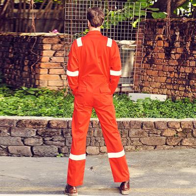 China Flame Retardant Orange Hi Vis Clothing Fireproof Anti Flame Clothing Fireproof Overalls for sale