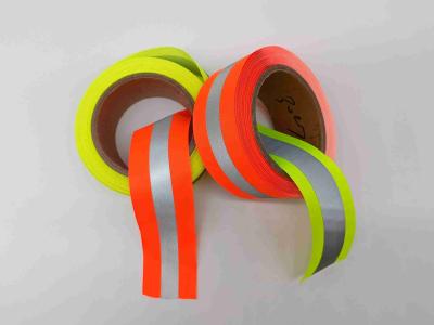 China Orange reflektierender Gewebe-Band-Material-Polyurethan-Plastik streift TPU Nylonplastik beschichtet ab zu verkaufen
