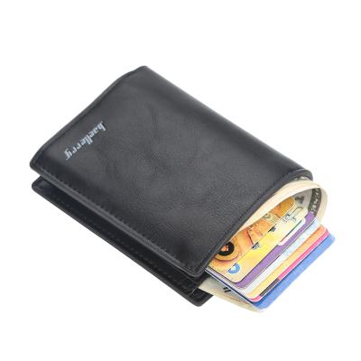 China RFID Blocking Card Holder Wallet Protects New Style Automatic Dual Suction Bank, Credit, ID for Women and Men, RFID Block Cards Case for sale