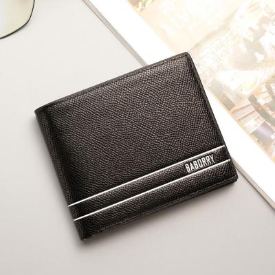 China Baborry 2019 New Style RFID Theft Protected Block PU Leather Short Wallet For Men,Male Coin Purse Wholesale for sale