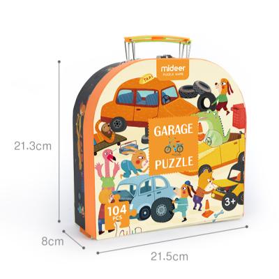 China Educational Toy Gift Box Puzzle-My Garage MD3078 PUZZLE GIFT BOX TRAFFIC TOY SET MIDEER PUZZLES for sale