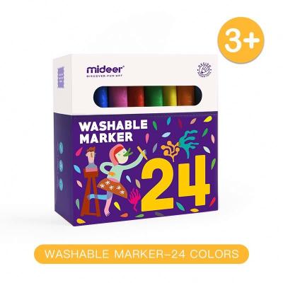 China Washable Marker Mideer MD4070 24 Colors Washable Marker Water Color Pen Children Painting Class for sale