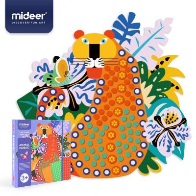 China Art Education Mideer MD4053 Art Mosaic Sticky Shape Painting EVA Colorful Animal Sticker for sale