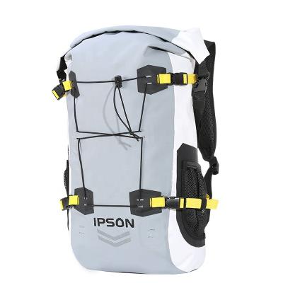 China Customized Waterproof PVC Cylinder Office Outdoor Travel Bag Camping Hiking Backpack for sale